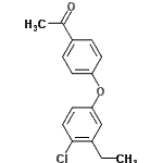 CAS 登录号：444917-88-8， 1-[4-(4-氯-3-乙基苯氧基)苯基]乙酮