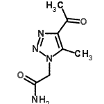 CAS 登录号：445471-21-6， 2-(4-乙酰基-5-甲基-1H-1,2,3-三唑-1-基)乙酰胺