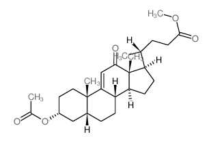 CAS 登录号：4472-02-0， 3a-乙酰氧基-12-氧代-5b-胆-9(11)-烯-24-酸甲酯