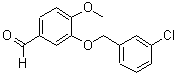 CAS 登录号：447428-98-0， 3-[(3-氯苄基)氧基]-4-甲氧基苯甲醛