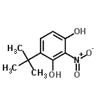 CAS#: 448899-59-0, 4-(2-Methyl-2-Propanyl)-2-Nitro-1,3-Benzenediol