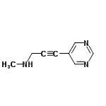 CAS 登录号：450357-09-2， N-甲基-3-(5-嘧啶基)-2-丙炔-1-胺