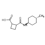 CAS#: 452910-15-5, 2-[(trans-4-Methylcyclohexyl)Carbamoyl]Cyclobutanecarboxylic Acid