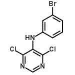 CAS 登录号：454685-38-2， N-(3-溴苯基)-4,6-二氯-5-嘧啶胺