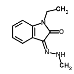 CAS 登录号：455300-56-8， (3Z)-1-乙基-3-(甲基亚肼基)-1,3-二氢-2H-吲哚-2-酮