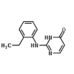 CAS 登录号：459196-57-7， 2-[(2-乙基苯基)氨基]-4(1H)-嘧啶酮