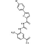 CAS#: 461399-85-9, 3-({[5-(4-Bromophenyl)-2-Furoyl]Carbamothioyl}Amino)-4-Methylbenzoic Acid