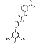 CAS#: 461415-71-4, 3-({[(4-Chloro-3,5-Dimethylphenoxy)Acetyl]Carbamothioyl}Amino)Benzoic Acid