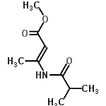CAS 登录号：461686-82-8， 甲基(2E)-3-(异丁酰基氨基)-2-丁烯酸酯