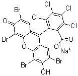 CAS 登录号：4618-23-9， 2,3,4,5-四氯-6-(2,4,5,7-四溴-3-羟基-6-氧代氧杂蒽-9-基)苯甲酸钠盐