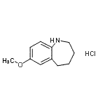 CAS#: 46180-98-7, 7-Methoxy-2,3,4,5-Tetrahydro-1H-1-Benzazepine Hydrochloride (1:1)