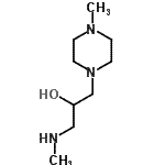 CAS 登录号：462066-61-1， 1-(甲基氨基)-3-(4-甲基-1-哌嗪基)-2-丙醇