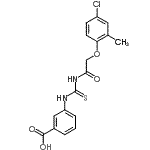 CAS#: 462094-93-5, 3-({[(4-Chloro-2-Methylphenoxy)Acetyl]Carbamothioyl}Amino)Benzoic Acid