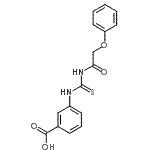 CAS 登录号：462602-90-0， 3-{[(苯氧基乙酰基)硫代氨基甲酰]氨基}苯甲酸