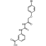 CAS#: 462612-73-3, 3-({[(4-Bromophenoxy)Acetyl]Carbamothioyl}Amino)Benzoic Acid