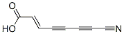 CAS 登录号：463-15-0， (E)-7-氰基-2-庚烯-4,6-二炔酸