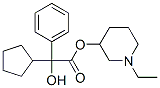 CAS 登录号:467-68-5, 苯基环戊基乙醇酸 1-乙基-3-哌啶基酯