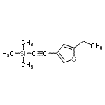 CAS 登录号：467251-52-1， [(5-乙基-3-噻吩基)乙炔基](三甲基)硅烷