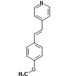 CAS 登录号：46739-60-0， 4-[(E)-2-(4-甲氧基苯基)乙烯基]吡啶