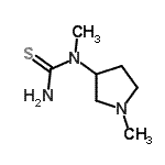 CAS 登录号：473707-15-2， 1-甲基-1-(1-甲基-3-吡咯烷基)硫脲