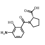 CAS 登录号：473734-10-0， 1-(3-氨基-2-羟基苯甲酰基)-L-脯氨酸