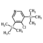 CAS 登录号：473807-28-2， 4-氯-3,5-二(三甲基硅烷基)吡啶