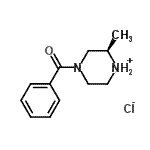 CAS 登录号：474010-60-1， (2R)-4-苯甲酰基-2-甲基哌嗪-1-鎓氯化物