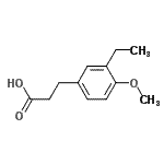 CAS 登录号：474940-61-9， 3-(3-乙基-4-甲氧基苯基)丙酸