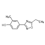 CAS 登录号：475651-47-9， 4-(5-乙基-1,2,4-恶二唑-3-基)-2-甲基苯酚