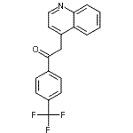 CAS 登录号：476472-22-7， 2-(4-喹啉基)-1-[4-(三氟甲基)苯基]乙酮