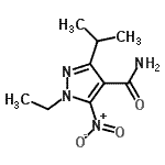 CAS 登录号：476687-45-3， 1-乙基-3-异丙基-5-硝基-1H-吡唑-4-甲酰胺