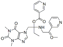 CAS 登录号：47798-98-1， [1-(1,3-二甲基-2,6-二氧代-嘌呤-7-基)-3-[甲基-[2-(吡啶-3-羰基氧基)乙基]氨基]丙-2-基]吡啶-3-羧酸酯