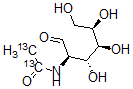 CAS 登录号：478529-42-9， 2-(乙酰基-13C2-氨基)-2-脱氧-D-葡萄糖碳-13 标记