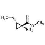 CAS 登录号：478945-20-9， 甲基(1R,2S)-1-氨基-2-乙基环丙烷羧酸酯