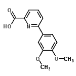 CAS 登录号：479225-16-6， 6-(3,4-二甲氧基苯基)-2-吡啶羧酸