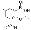 CAS 登录号：480424-54-2， (2-乙氧基-3-甲酰基-5-甲基苯基)硼酸