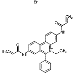 CAS#: 480438-67-3, 3,8-Bis(Acryloylamino)-5-Ethyl-6-Phenylphenanthridinium Bromide