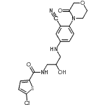 CAS 登录号：482306-17-2， 5-氯-N-[3-[[3-氰基-4-(3-氧代吗啉-4-基)苯基]氨基]-2-羟基-丙基]噻吩-2-甲酰胺