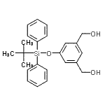 CAS#: 482627-84-9, (5-{[(2-Methyl-2-Propanyl)(Diphenyl)Silyl]Oxy}-1,3-Phenylene)Dimethanol