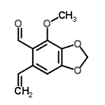 CAS 登录号：484-28-6， 4-甲氧基-6-乙烯基-1,3-苯并二氧戊环-5-甲醛