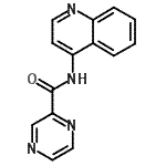 CAS 登录号：484039-09-0， N-(4-喹啉基)-2-吡嗪甲酰胺