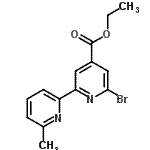 CAS 登录号：485815-52-9， 乙基6-溴-6'-甲基-2,2'-联吡啶-4-羧酸酯