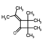 CAS 登录号：4868-12-6， 4-异亚丙基-2,2,3,3-四甲基环丁烷酮
