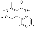 CAS 登录号：487057-91-0， 4-(2,4-二氟苯基)-1,4,5,6-四氢-2-甲基-6-氧代-3-吡啶羧酸