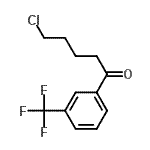 CAS 登录号：487058-80-0， 5-氯-1-[3-(三氟甲基)苯基]-1-戊酮