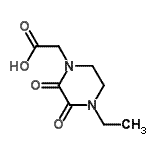 CAS 登录号：488846-73-7， 2-(4-乙基-2,3-二氧代-哌嗪-1-基)乙酸