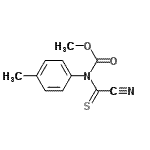 CAS 登录号：4918-61-0， 甲基(氰基硫代甲酰)(4-甲基苯基)氨基甲酸酯