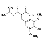 CAS 登录号：491851-35-5， 异丙基(2E)-2-(4-羟基-3,5-二甲氧基苄亚基)-3-氧代丁酸酯