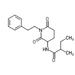 CAS#: 492-87-5, N-[2,6-Dioxo-1-(2-Phenylethyl)-3-Piperidinyl]-2-Methylbutanamide