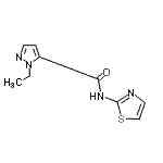 CAS 登录号：492426-57-0， 1-乙基-N-(1,3-噻唑-2-基)-1H-吡唑-5-甲酰胺